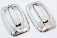 1Set Edelstahl Türgriffe Chrom mit Rahmen für...