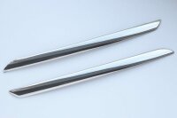 Chrom Kühler Grill Leisten V2A Einsätze für Renault Clio IV Phase I 2012-2016