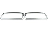 Edelstahl Auspuff Attrappen Chrom Rahmen für PEUGEOT...