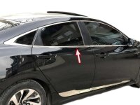 Edelstahl Fensterleisten Chrom für HONDA CIVIC 10...