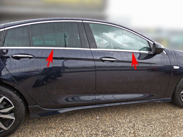 Edelstahl Fensterleisten Chrom für OPEL INSIGNIA B LIMOUSINE |ab 2017>| 8tlg Set