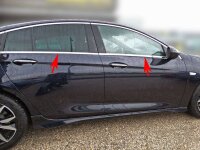 Edelstahl Fensterleisten Chrom für OPEL INSIGNIA B...