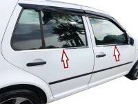 Edelstahl Fensterleisten Chrom für VW GOLF 4 IV | 4...