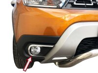 EDELSTAHL NEBELSCHEINWERFER RAHMEN CHROM für DACIA...