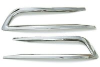 EDELSTAHL NEBELSCHEINWERFER RAHMEN CHROM für VW...