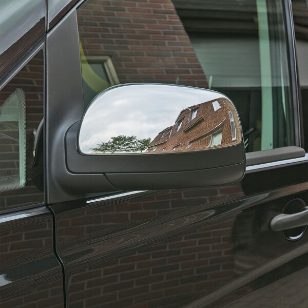 1 Set Edelstahl Spiegel Kappen Chrom für Mercedes Vito II W639 Facelift  BJ 2010