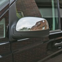 1 Set Edelstahl Spiegel Kappen Chrom für Mercedes...