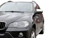 1 Set Edelstahl Spiegel Kappen V2A Chrom für BMW X5...