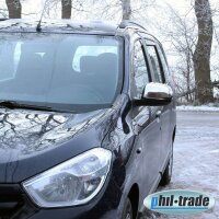 1 Set Edelstahl Spiegel Kappen V2A Chrom für Dacia...