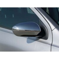 1 Set Edelstahl Spiegel Kappen V2A Chrom für Nissan Qashqai j10 +2 Bj2006-2013