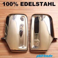 1 Set Edelstahl Spiegel Kappen V2A für Mercedes...