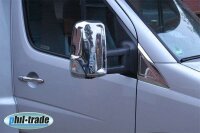 1 Set Edelstahl Spiegel Kappen V2A für Mercedes Sprinter W906 VW Crafter ab 2006