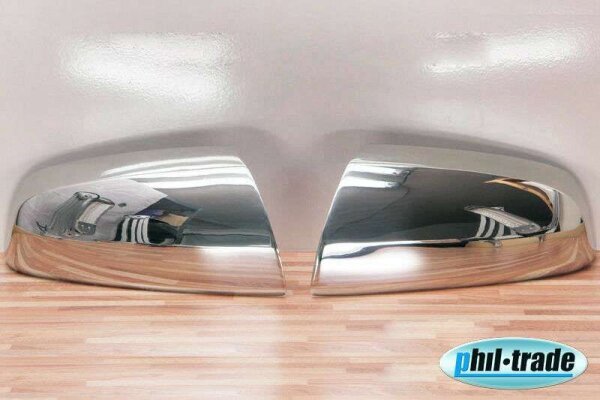 1Set Edelstahl Spiegel Kappen V2A Chrom für Opel Zafira B BJ 2005-2008