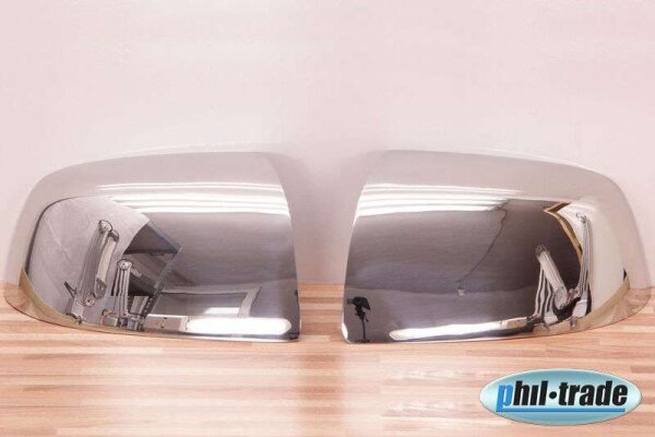 1Set Edelstahl Spiegel Kappen V2A für Ford Focus 2 Mondeo 3 Fiesta Fusion C-Max