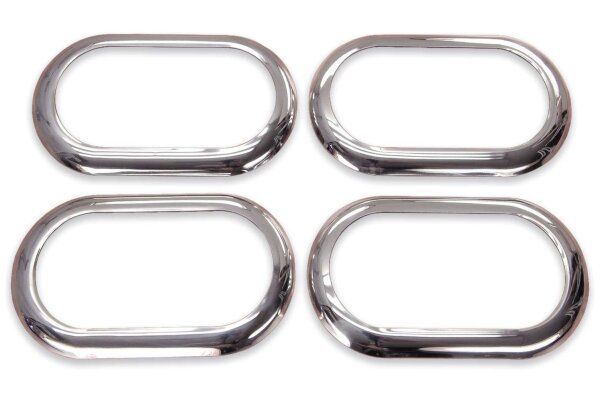 4 Edelstahl Chrom Umrandung Türöffner innen für Dacia Duster Lodgy Logan Sandero