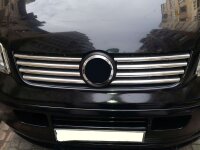 Edelstahl chrom Kühler Grill Leisten 8tlg für...