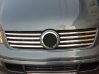 Edelstahl chrom Kühler Grill Leisten 8tlg für VW T5 Transporter | BJ 2003-2009