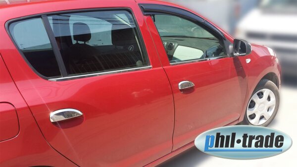 Chrom Türgriffe Blenden V2A für Dacia LOGAN II SANDERO II ab 2013 und STEPWAY