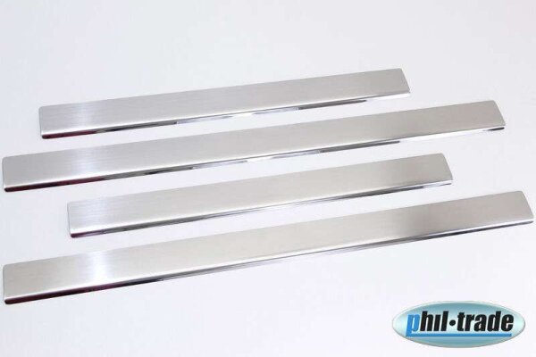 Edelstahl Einstiegsleisten V2A Matt für Mercedes W124 E Klasse 4tlg Set ab 1984