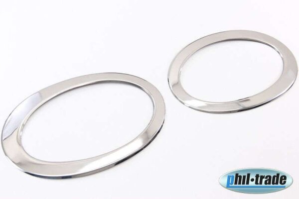 EDELSTAHL NEBELSCHEINWERFER RINGE für NISSAN QASHQAI J10 FACELIFT | 03.2010-2013