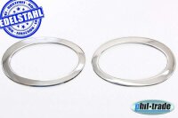 EDELSTAHL NEBELSCHEINWERFER RINGE für NISSAN QASHQAI...