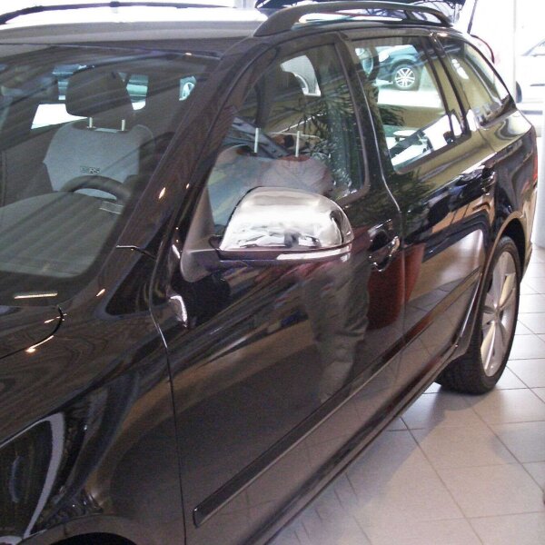 Edelstahl Spiegelkappen für SKODA OCTAVIA II, 2009-2013 | SUPERB II, 2008-2015