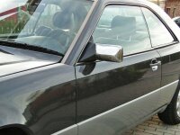 Edelstahl Spiegelkappen Set für MERCEDES E-KLASSE A124 C124 S124 W124 | 190 W201