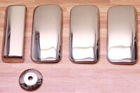 Chrom Türgriffe Blenden Edelstahl 4 Türen Set...