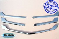 Edelstahl Kühlergrill Leisten chrom für MERCEDES SRINTER W906 FACELIFT 2013-2018