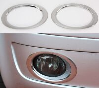 EDELSTAHL NEBELSCHEINWERFER RINGE CHROM BLENDEN für...