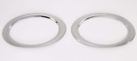 EDELSTAHL NEBELSCHEINWERFER RINGE CHROM BLENDEN für VW T5 FACELIFT | 2010-2015