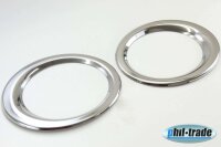 EDELSTAHL NEBELSCHEINWERFER RINGE CHROM für NISSAN...