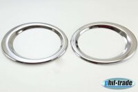 EDELSTAHL NEBELSCHEINWERFER RINGE CHROM für NISSAN...