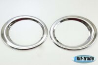 EDELSTAHL NEBELSCHEINWERFER RINGE CHROM für NISSAN QASHQAI und +2 | 2007-03.2010