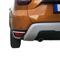EDELSTAHL REFLEKTOR RAHMEN CHROM für DACIA DUSTER II STOßSTANGE | ab 2018-