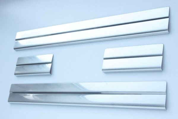 EINSTIEGSLEISTEN für FORD FIESTA | BJ 2008-2017 | EDELSTAHL MATT GEBÜRSTET