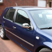 1Set Edelstahl Spiegel Kappen V2A Chrom für VW Golf...