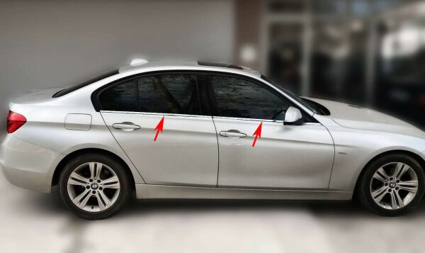 Edelstahl Fensterleisten Chrom für BMW 3ER | Typ F30 | BJ 2011-2019 | 4tlg SET