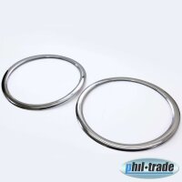 EDELSTAHL NEBELSCHEINWERFER RAHMEN CHROM RINGE für...