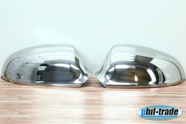 1Set Edelstahl Spiegel Kappen V2A Chrom für Opel Astra J Cascada Blenden