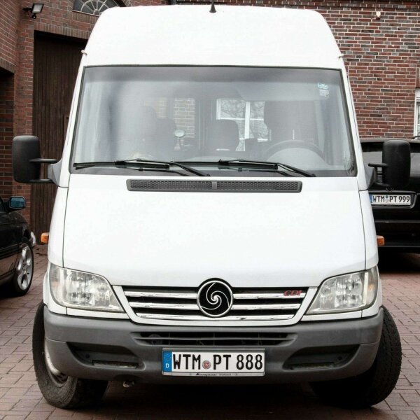Edelstahl Grill Leisten chrom für MERCEDES SPRINTER, W902-W905 FL | BJ 2002-2006