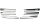 Edelstahl Grill Leisten chrom für MERCEDES SPRINTER, W902-W905 FL | BJ 2002-2006