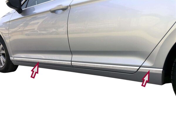 Edelstahl Chrom Türleisten für VW Passat B8, Limo, Variant | ab 2014 | 8-tlg Set