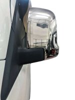 Edelstahl Chrom Spiegelkappen Set für Mercedes Sprinter W907 W910 ab 2018 Blende