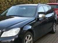 EDELSTAHL SPIEGELKAPPEN CHROM für MERCEDES W212 S212 C207 A207 W221 E + S KLASSE