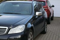 EDELSTAHL SPIEGELKAPPEN CHROM für MERCEDES W212 S212 C207 A207 W221 E + S KLASSE