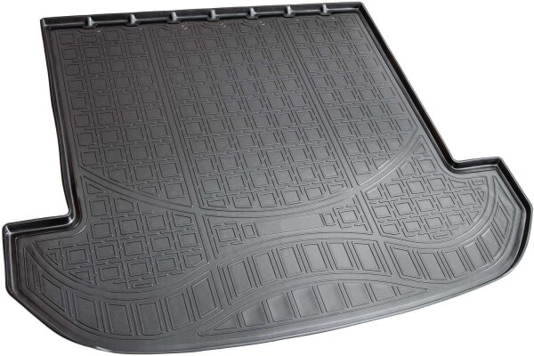 Kofferraumwanne für Kia Sorento III, UM, 7-Sitzer, hinten zu | 2015- | mit Rand