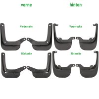 Schmutzfänger vorne + hinten für VW Polo VI | Typ AW | BJ ab 2020> | passgenau