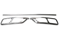 EDELSTAHL AUSPUFF BLENDEN für VW Passat B8 Facelift...