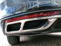 EDELSTAHL AUSPUFF BLENDEN für VW Passat B8 Facelift Limo + Variant | ab 2019>